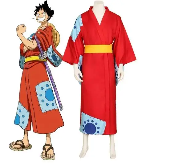 Anime Cosplay Luffy - Костюм для косплея Луффи из аниме,