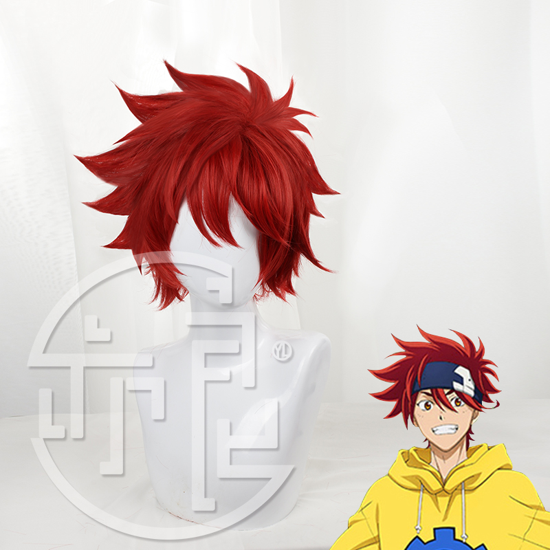 Anime Cosplay Red Hair - Аниме SK8 The Infinity Reki, парик
