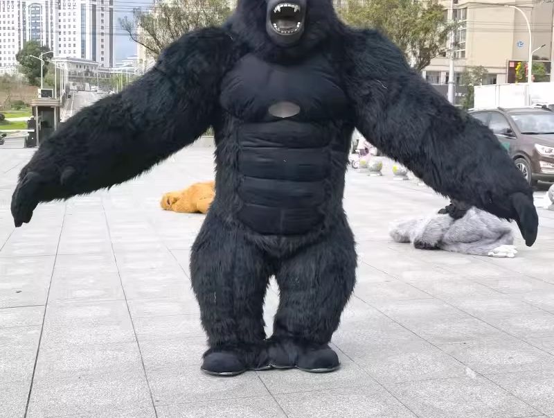 Anime Cosplay Real Life - Надувной костюм гориллы в реальном времени,