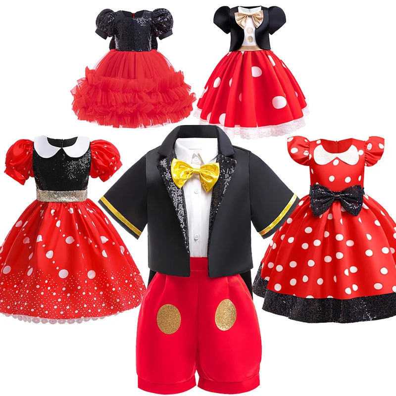 Anime Cosplay Toddler - Платье с Микки Маусом для маленьких