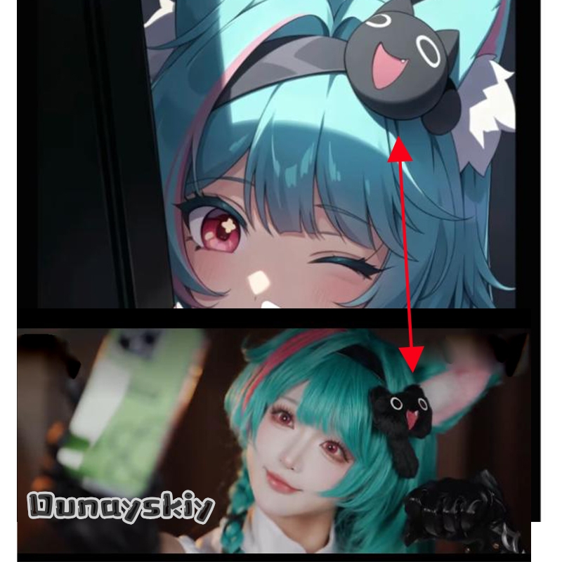 Anime Cosplay Japanese - Косплей-аксессуары A cos%NTE Mint Nanally: заколка