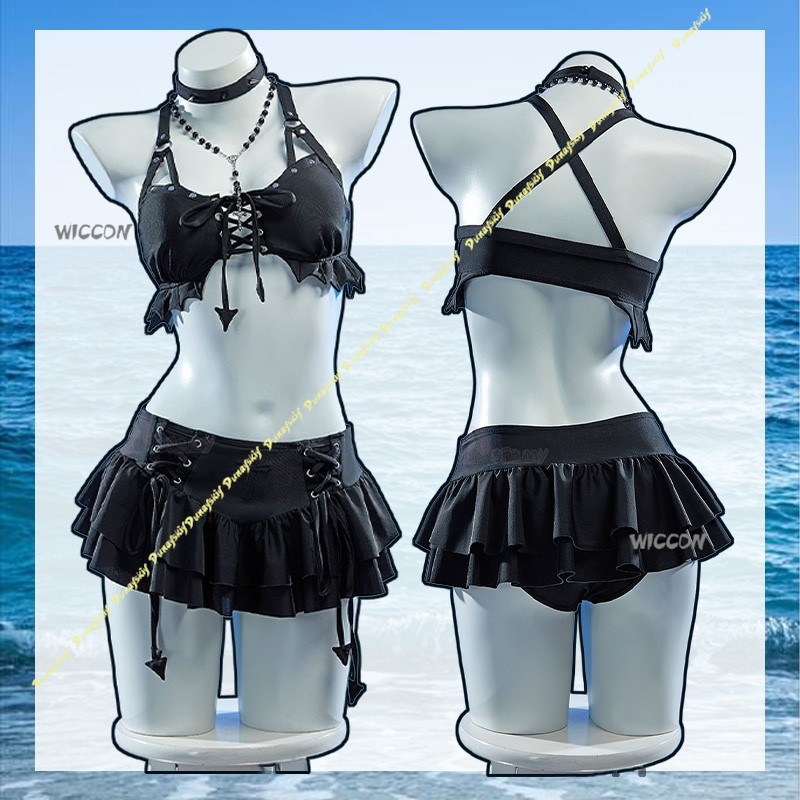 Anime Cosplay Black Girl - Косплей Костюм Девушки Сексуальный Костюм Ми