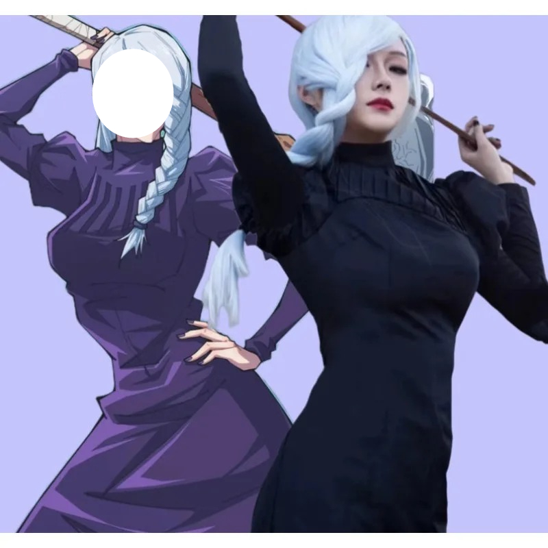 Anime Cosplay Black Girl - Аниме Meimei Jujutsu Косплей Костюм Mei