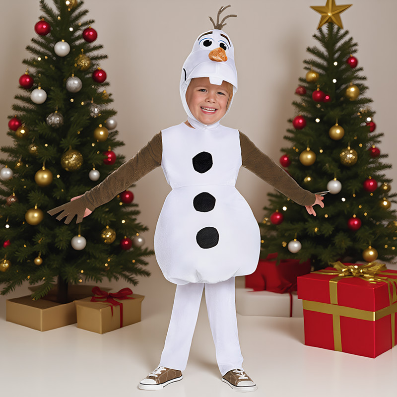 Anime Cosplay Toddler - Новогодний костюм персонажа Олафа для детей,