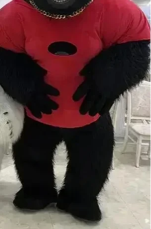 Anime Cosplay Real Life - Рождественский надувной костюм гориллы с настоящей