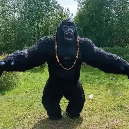 Anime Cosplay Real Life - Рождественский надувной костюм гориллы с настоящей