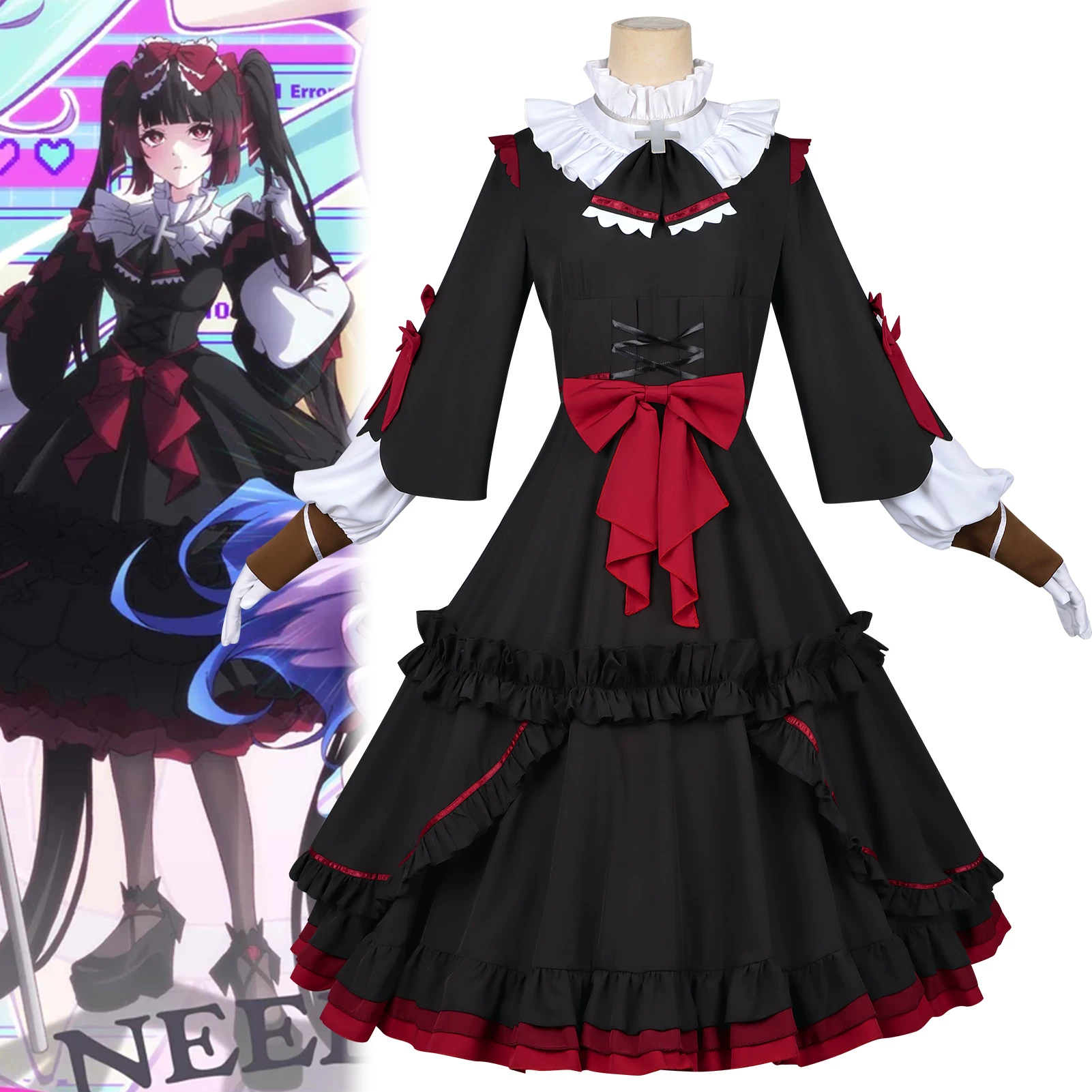 Anime Cosplay Black Girl - Костюм для косплея по аниме Needy