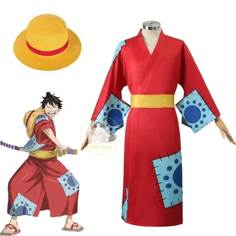 Anime Cosplay Luffy - Костюм для косплея Луффи из аниме,