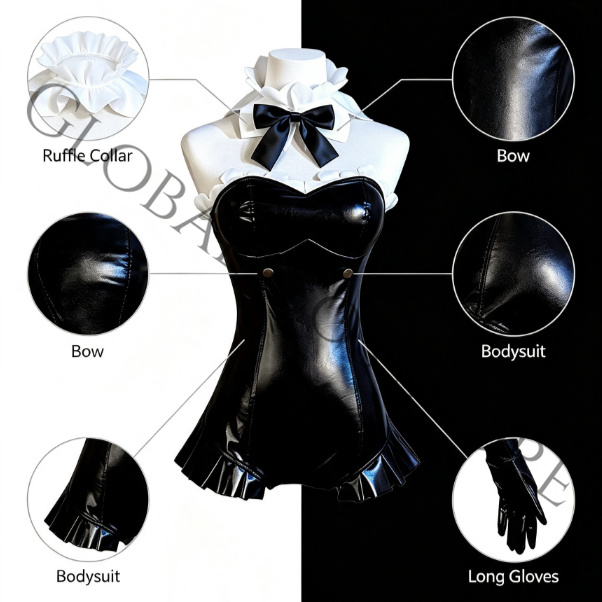 Костюм для косплея Рем из аним – обзор и цена Anime Cosplay Black Girl