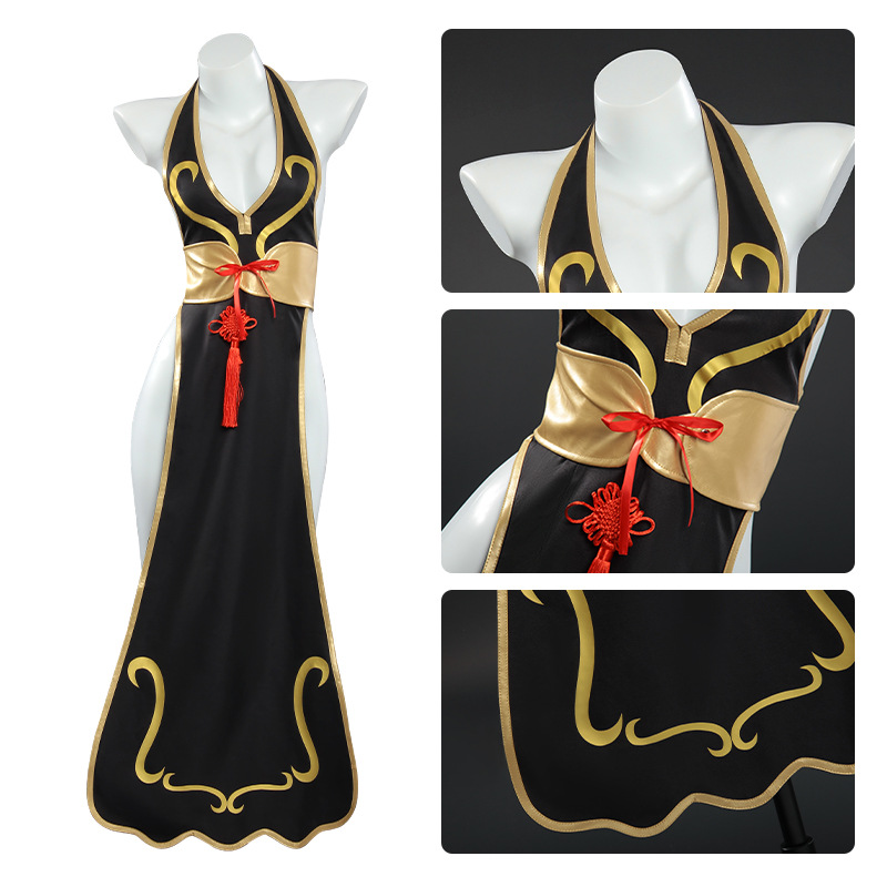 Костюм для косплея Чун-Ли из S – обзор и цена Anime Cosplay Black Girl