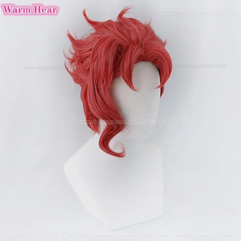 Noriaki Kakyoin синтетический  – обзор и цена Anime Cosplay Red Hair