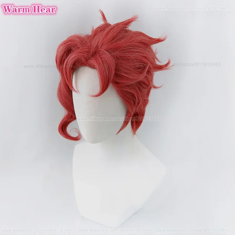 Noriaki Kakyoin синтетический  – обзор и цена Anime Cosplay Red Hair