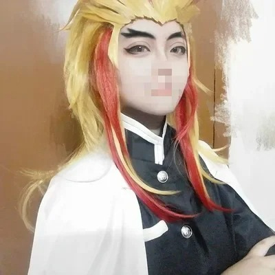 Парик Rengoku Kyoujuro Kimetsu – обзор и цена Anime Cosplay Red Hair