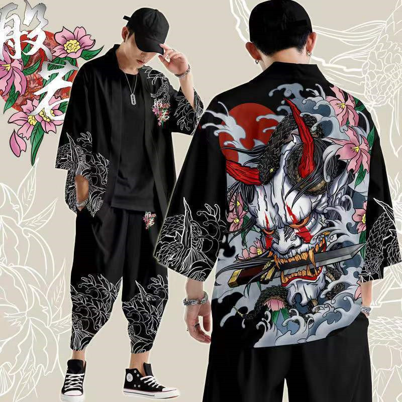 Модный харитаку-костюм: кимоно – обзор и цена Demon Slayer Haori