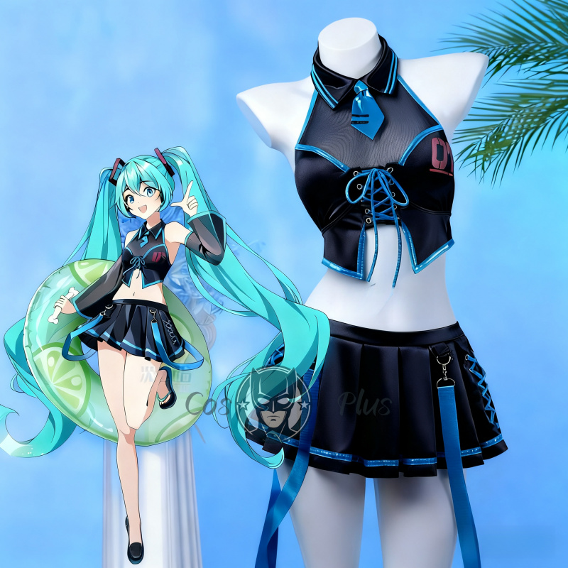Аниме игра Miku Seaxy костюмы  – обзор и цена Anime Cosplay Miku