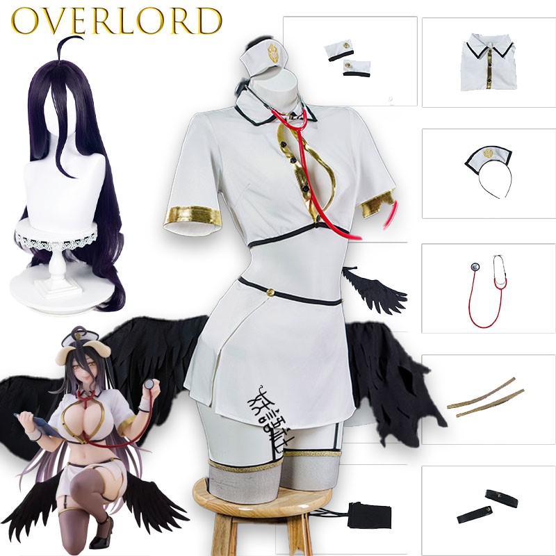 Костюм для косплея OVERLORD Ал – обзор и цена Anime Cosplay Albedo