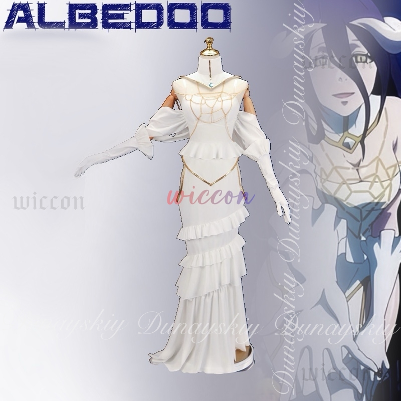Overlord Albedo Косплей Белое  – обзор и цена Anime Cosplay Albedo