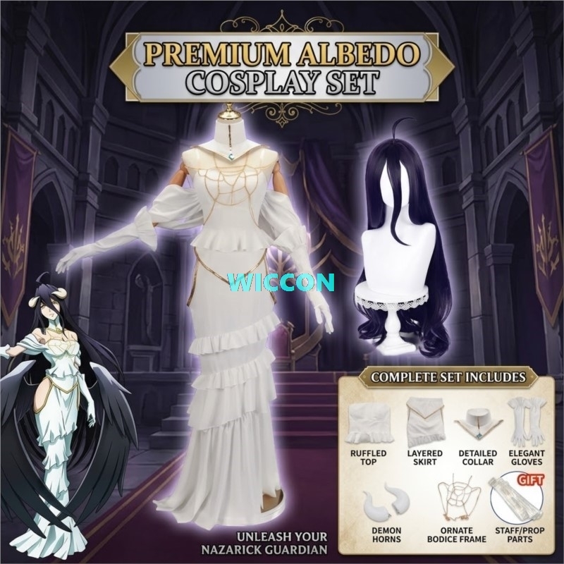 В НАЛИЧИИ: Костюм Альбедо с па – обзор и цена Anime Cosplay Albedo